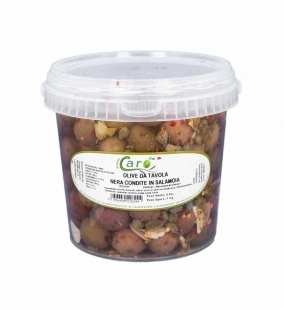 Olive Nere Condite Nocellara in salamoia