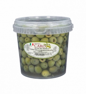 Olive Verdi denocciolate dolcificate Nocellara in salamoia