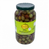 Olive Siciliane Miste (Mix Mediterraneo) in Barattolo di Vetro