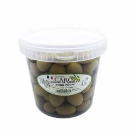 Olive Verdi Greche da Aperitivo Intere in salamoia