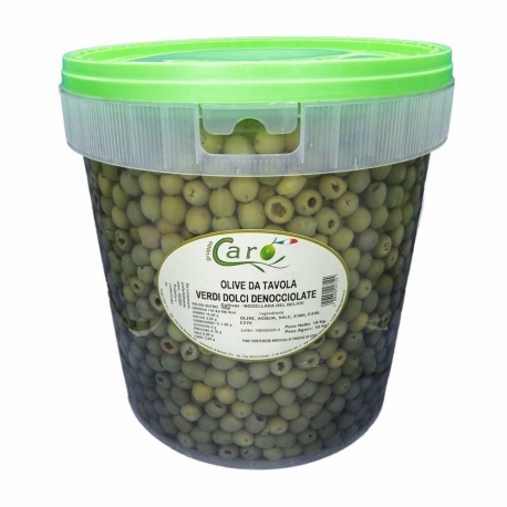 immagine 5 di Olive Verdi denocciolate dolcificate Nocellara in salamoia
