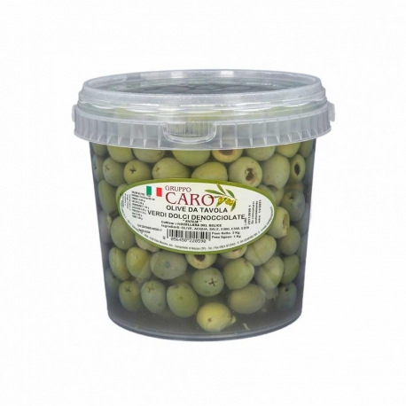 immagine 0 di Olive Verdi denocciolate dolcificate Nocellara in salamoia