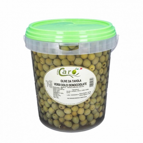 immagine 4 di Olive Verdi denocciolate dolcificate Nocellara in salamoia