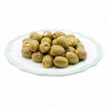 immagine 1 di Olive verdi farcite all'aglio in salamoia