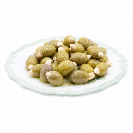 immagine 1 di Olive verdi farcite alle mandorle in salamoia